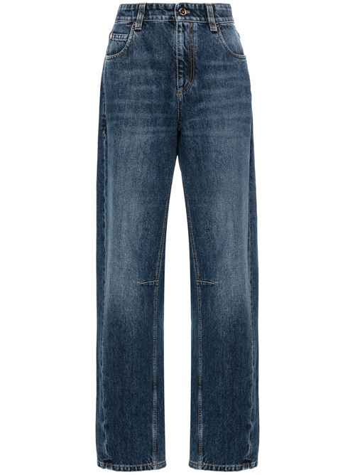 Jeans in cotone blu Brunello Cucinelli | MA095P5922C8969